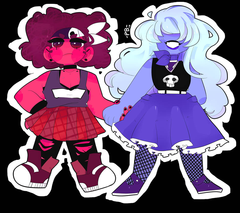 Ruby And Sapphire by XxZixZag50xX