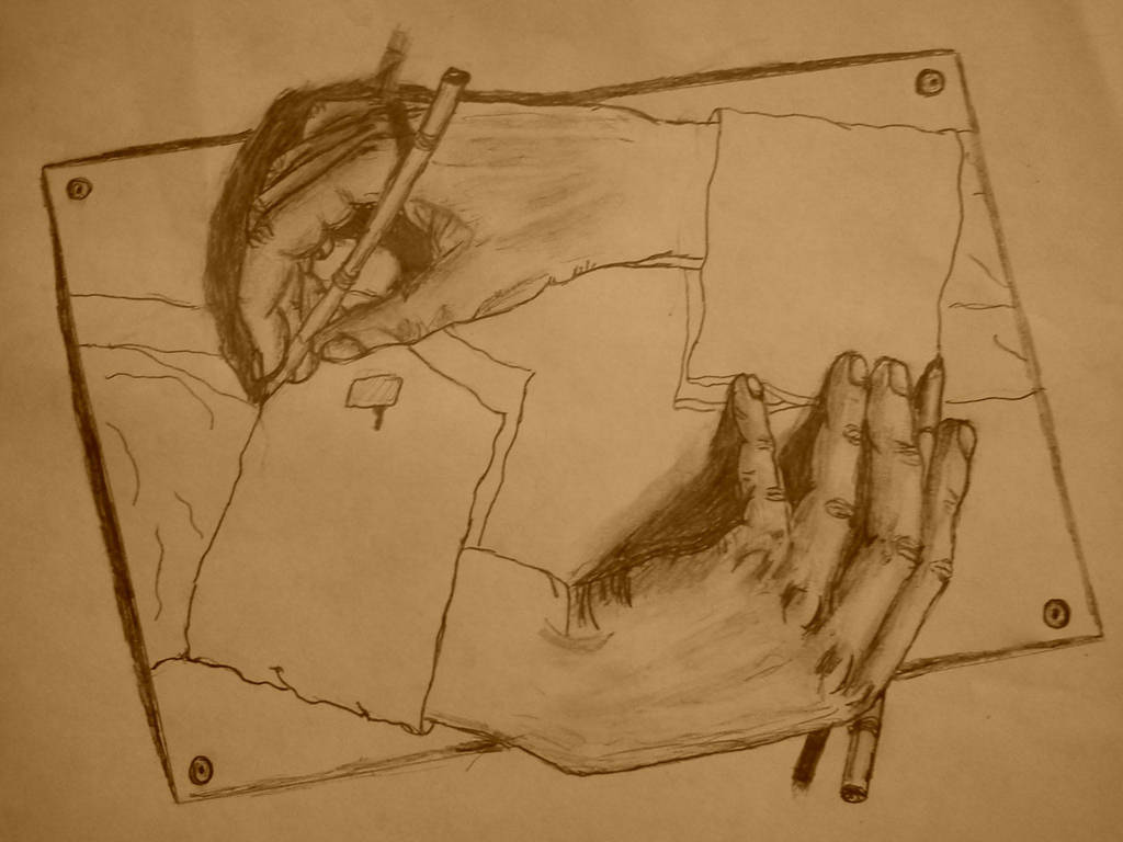 M.C. Escher's Hands by traveler1219