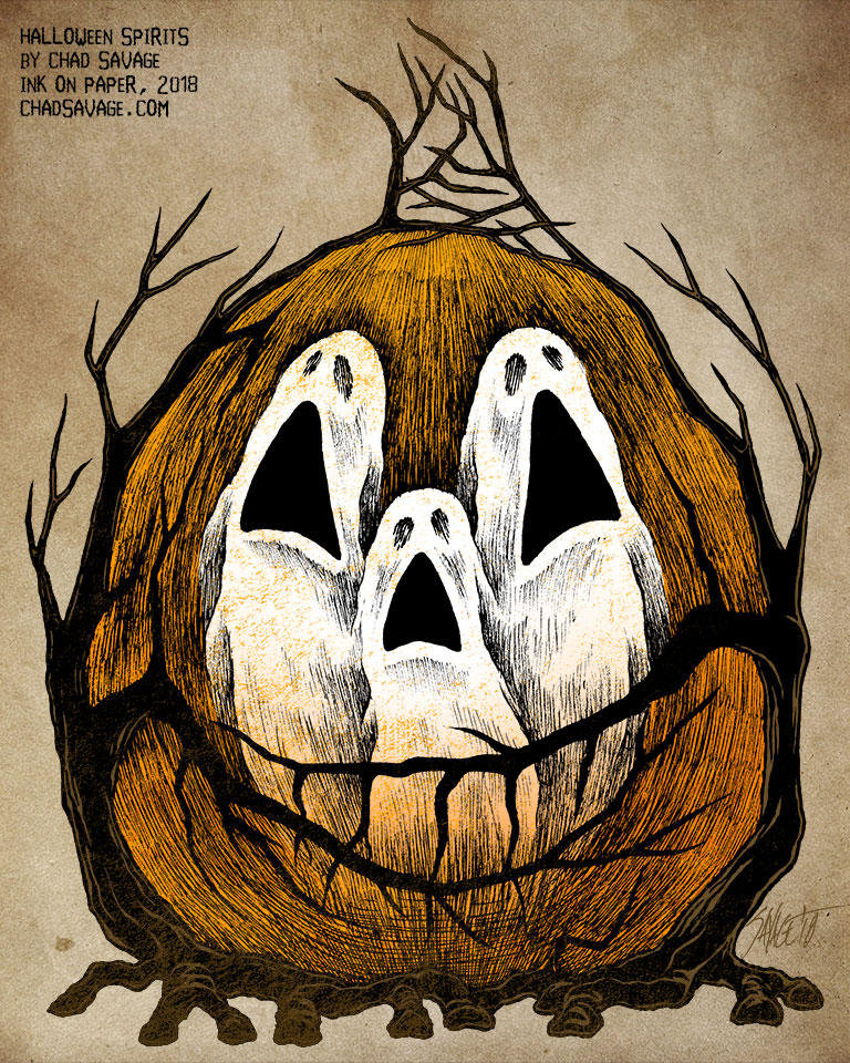 Halloween Spirits by Chad Savage by SavageSinister