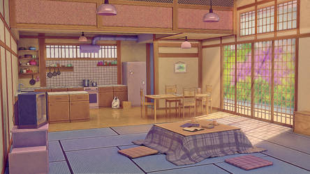 Anime House Interior By Anasofoz On Deviantart