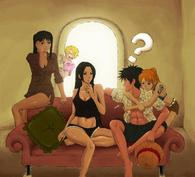 Luffy's harem xD by waklo99
