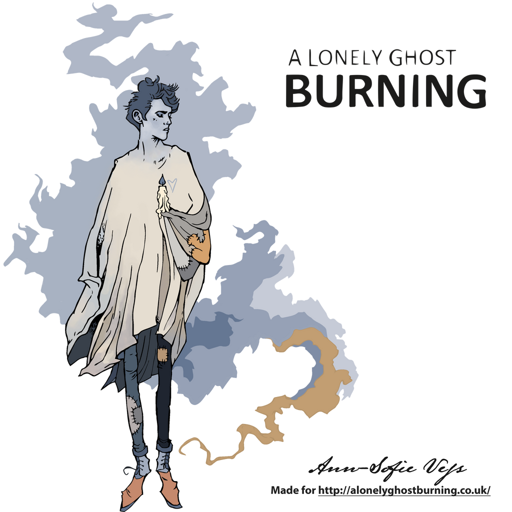 Logo - A Lonely Ghost Burning by AnnSofieVejs