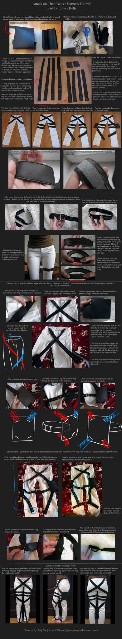 Attack on Titan Belts / Harness Tutorial - Part 1 by neptunyan