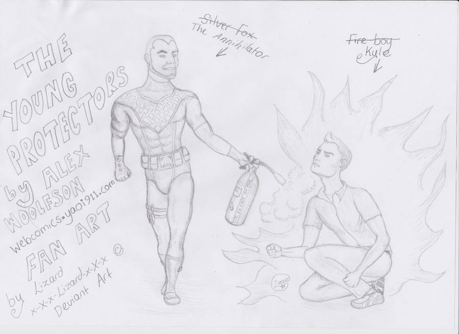 The Young Protectors Fan Art Annihilator and Kyle by x-X-x-Lizard-x-X-x