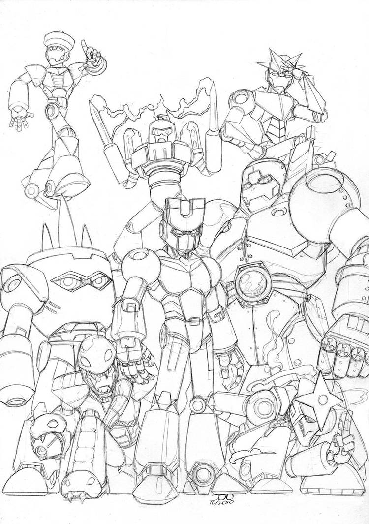 Megaman 3 Robot Masters by Variable-Edge