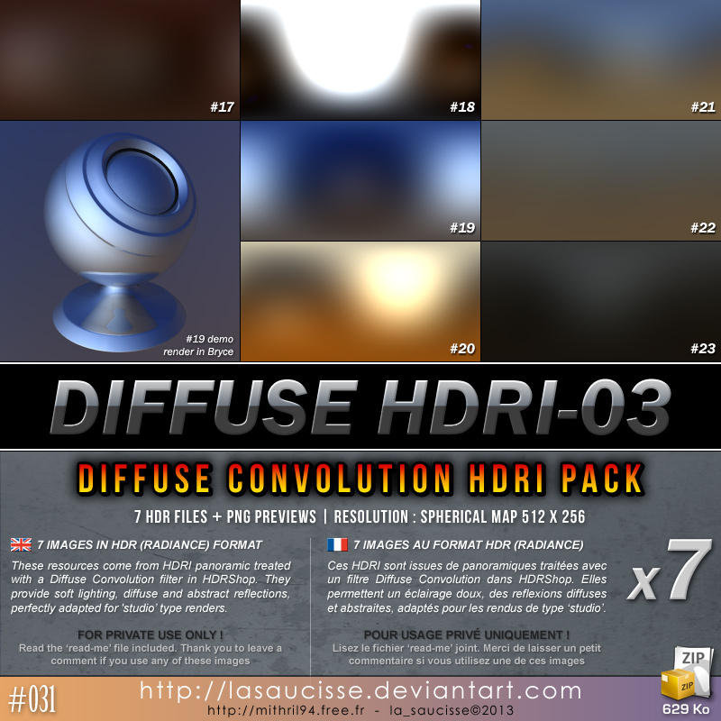Free HDRI : 031-diffuse-hdri-pack-03 by lasaucisse
