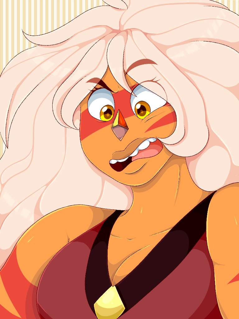 I was listening to "Baby Got Back" while drawing to this you're welcome Have big buff cheeto wife. I love Jasper so much it hurts ; u ;  Jasper - Steven Universe/Rebecca Sugar