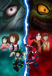 The Amazing Spider-Man and Deku by edCOM02