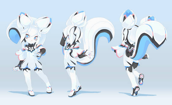 Kiki's plastic model kit design sheet by TysonTan