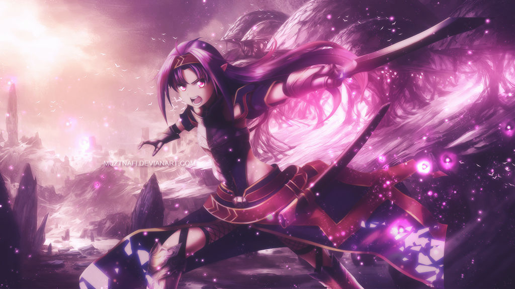 Yuuki konno wallpaper by Muztnafi on DeviantArt