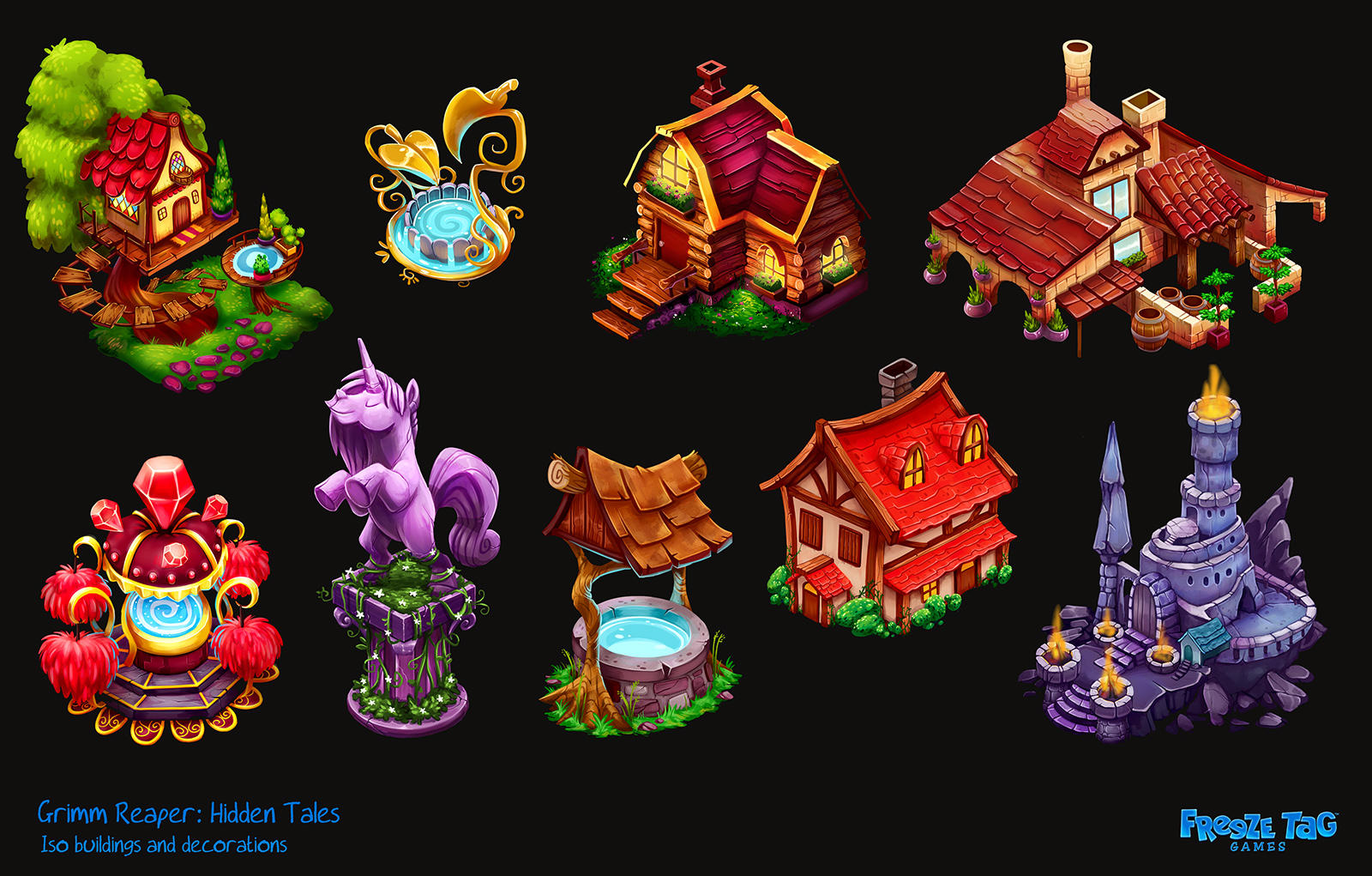 Grimm Reaper: Hidden Tales - new decorations by doingwell