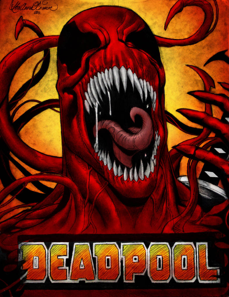 Symbiote Deadpool Colored By Slightly Spartan On Deviantart
