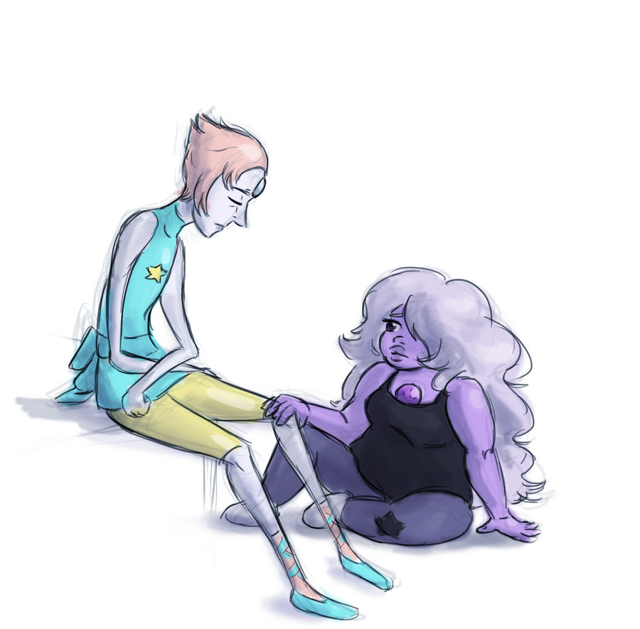 I was so glad to see Pearl talking with Amethyst at the end of this last episode, it's really great that they can talk to each other </3 tumblr: joey-hazell.tumblr.com/post/12…