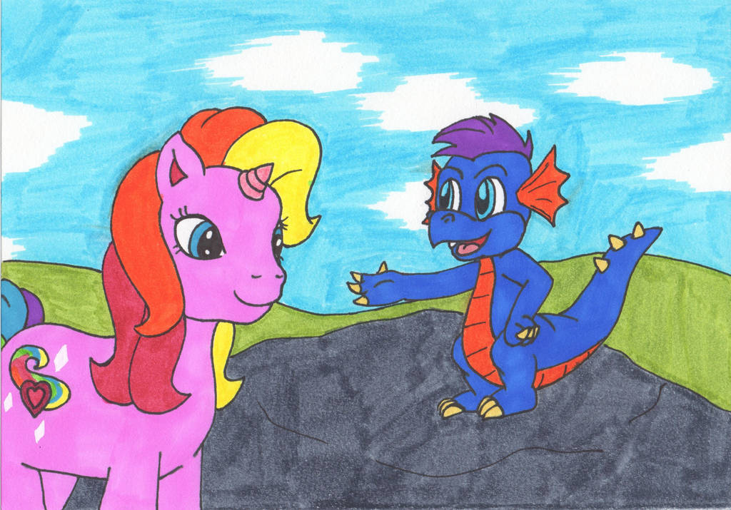 My Little Pony G3 Rarity and Spike by Piplup88908 on DeviantArt