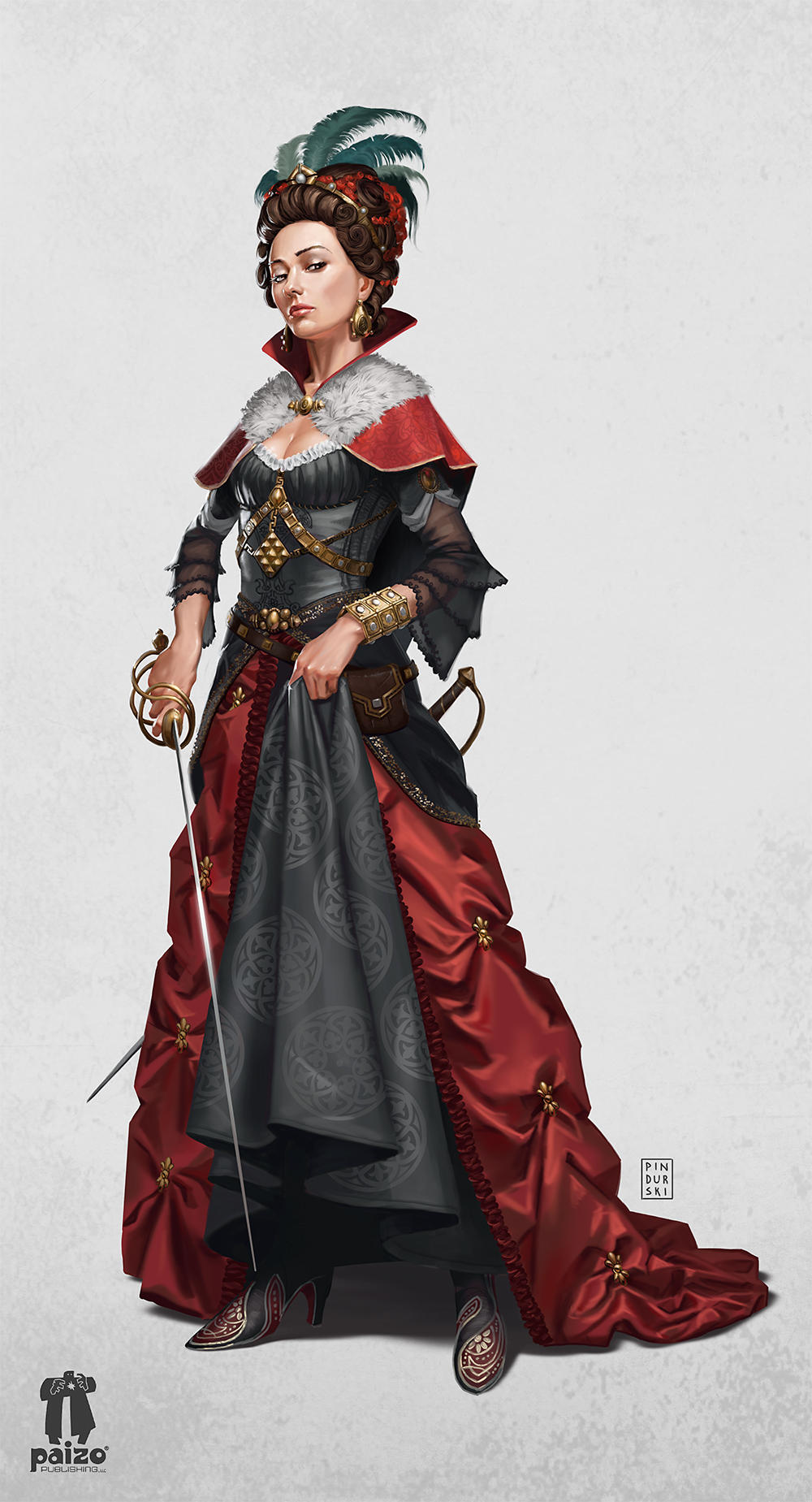 Pathfiner RPG Character: Princess Eutropia by pindurski