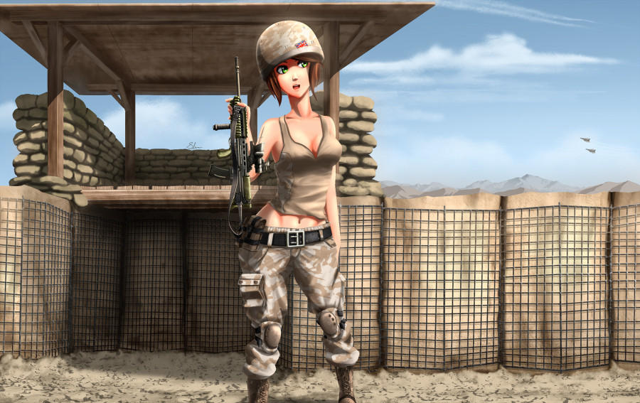 Cpl. Rhyan Stone - Royal Marine days by xZDisturbedZx