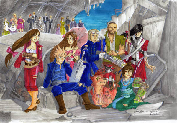 FFVII 10th Anniversary by peannlui