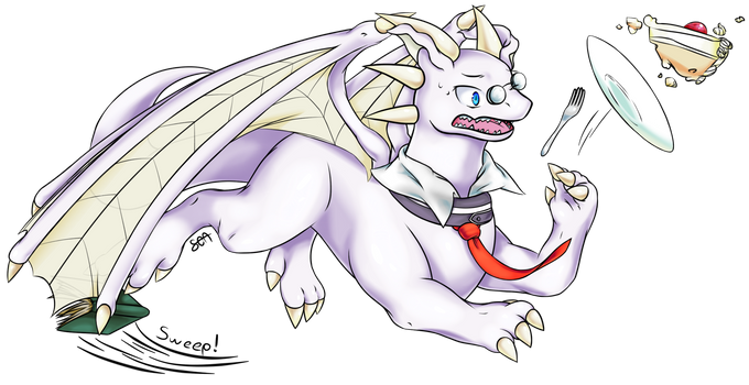Wistful Nerdragon Remy (March drawing) by SushiOverAura