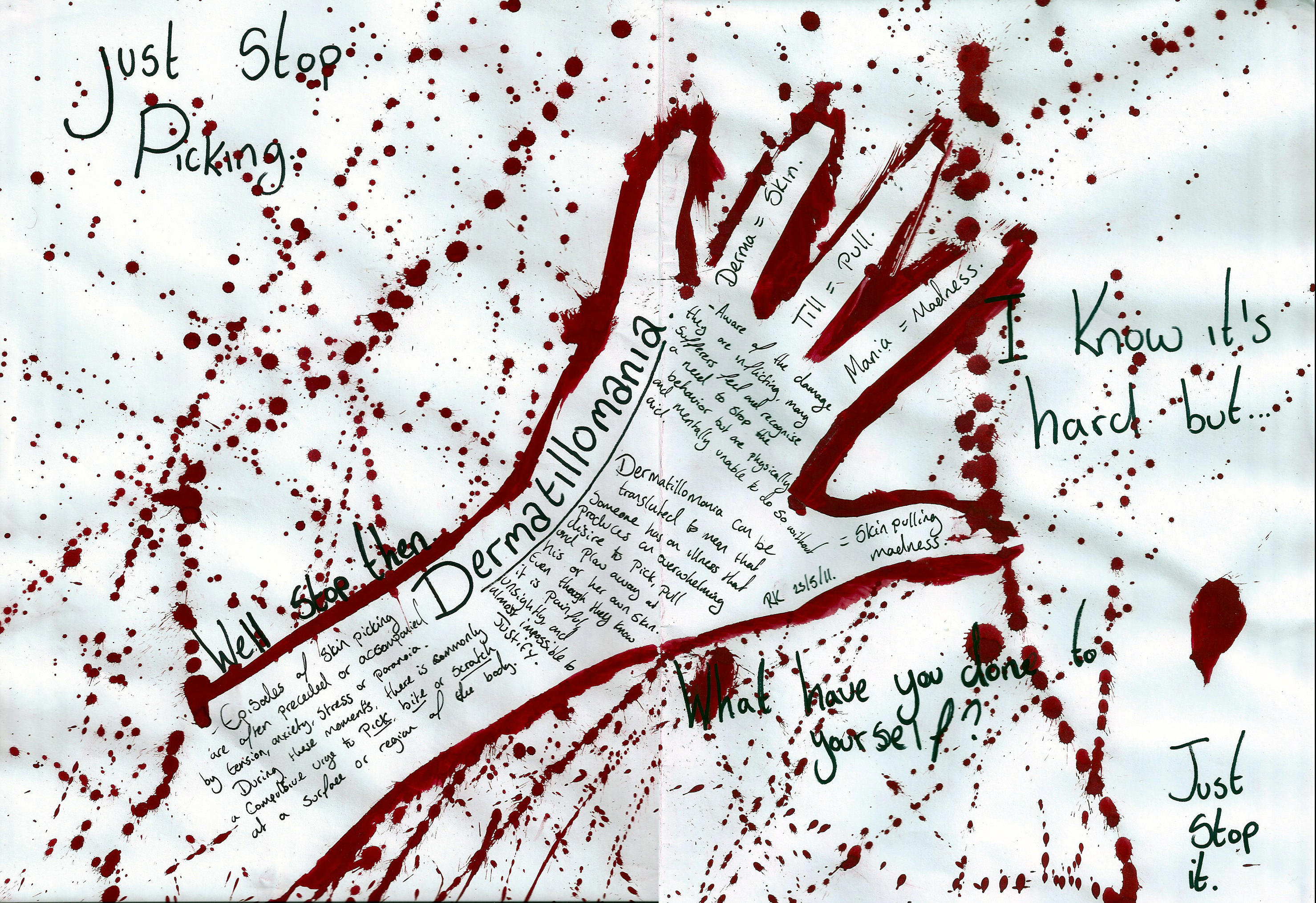 Dermatillomania by xSuicidalCupcakex