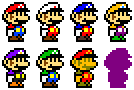 Super Mario Maker - 8-Bit Character Costumes 32x32 by RidgeTroopa on ...