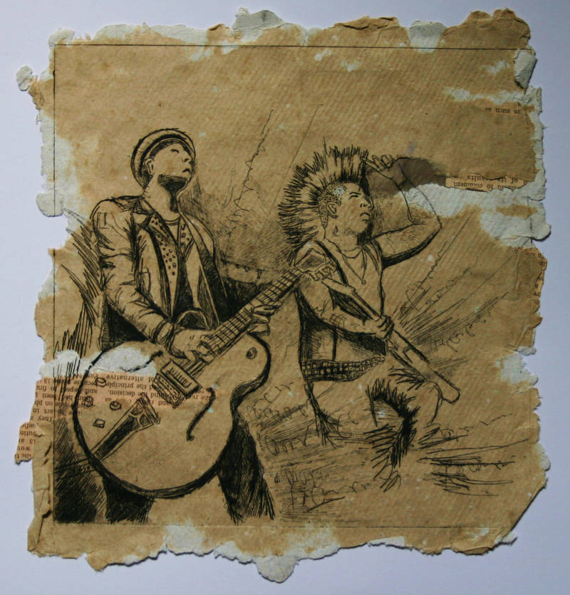 Rancid- foil board print by Louisa911
