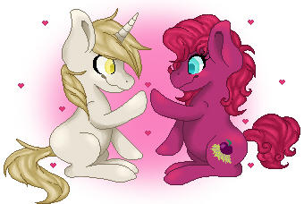 Pixel couple commission by Featherheartist Pixel couple commission by Featherheartist