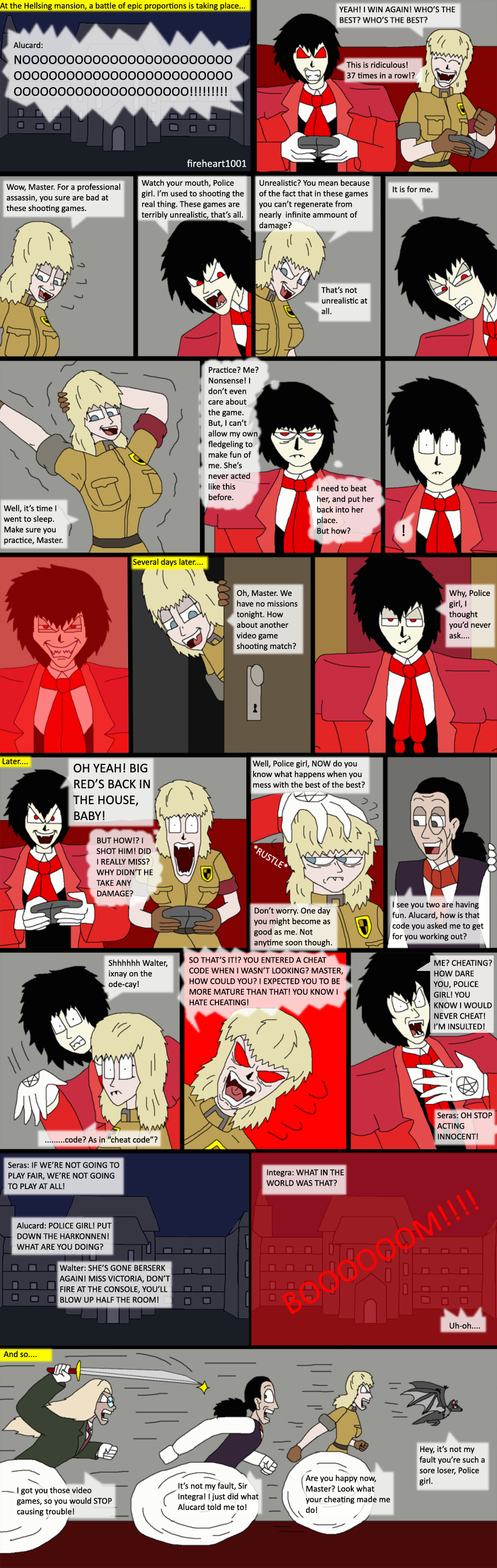 Hellsing bloopers 53-Game by fireheart1001