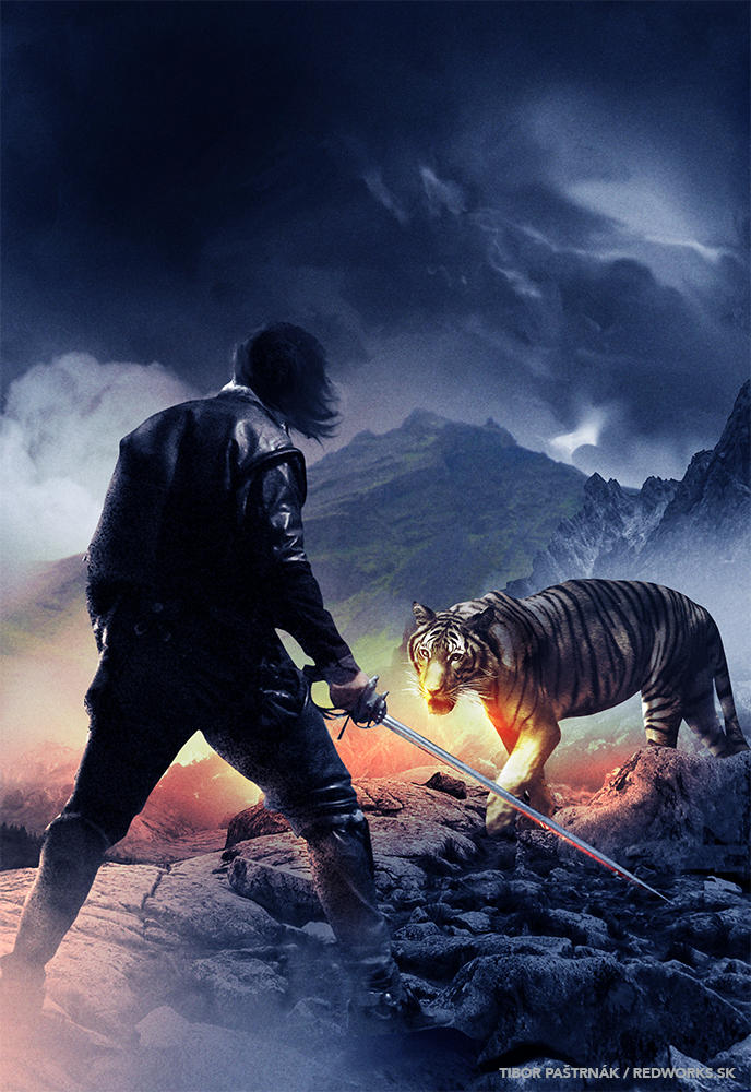 Man, steel and a tiger by Redface