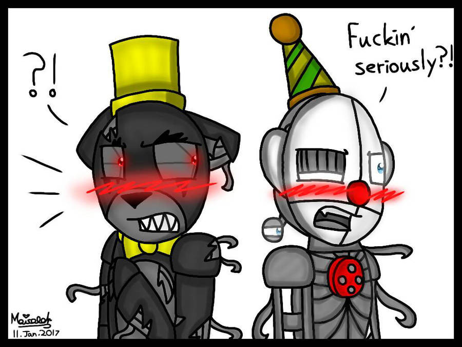 Nightmare x Ennard (FNAF 4 and FNAF SL) by WaffleBunnyPie on DeviantArt