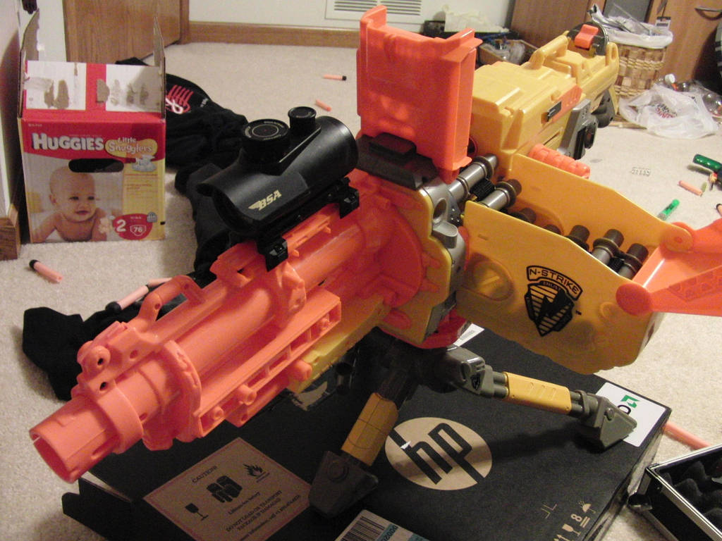 Nerf Vulcan Machine Gun Mods by spw6