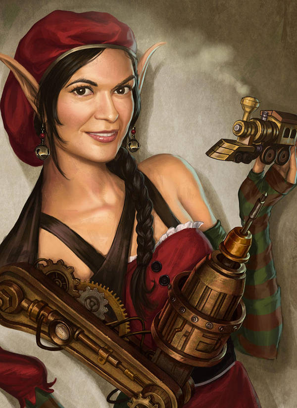 Steampunk Elf by lithriel