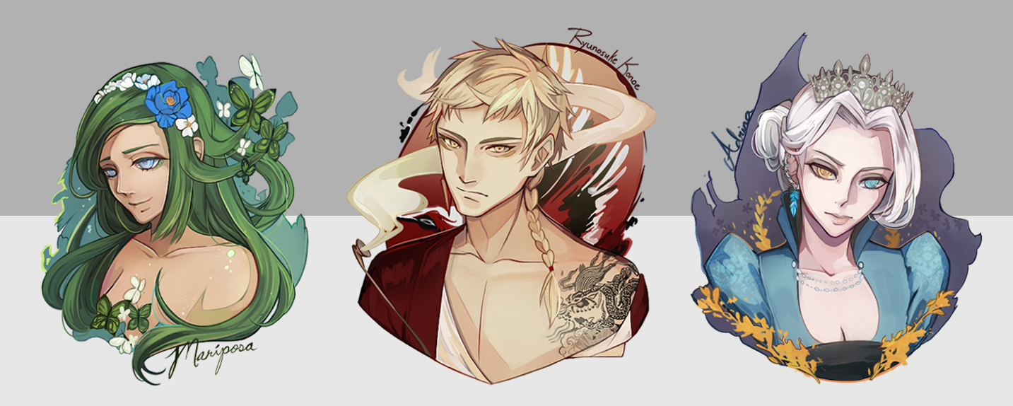 Bust-Shot Commission Set 2 by BlackBunii