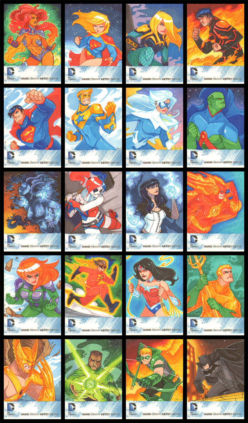 DC: The New 52 Sketchcards by CapnFlynn