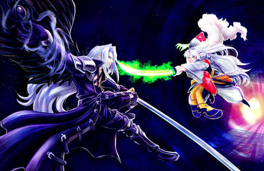 Sephiroth vs Sesshomaru by Will2Link