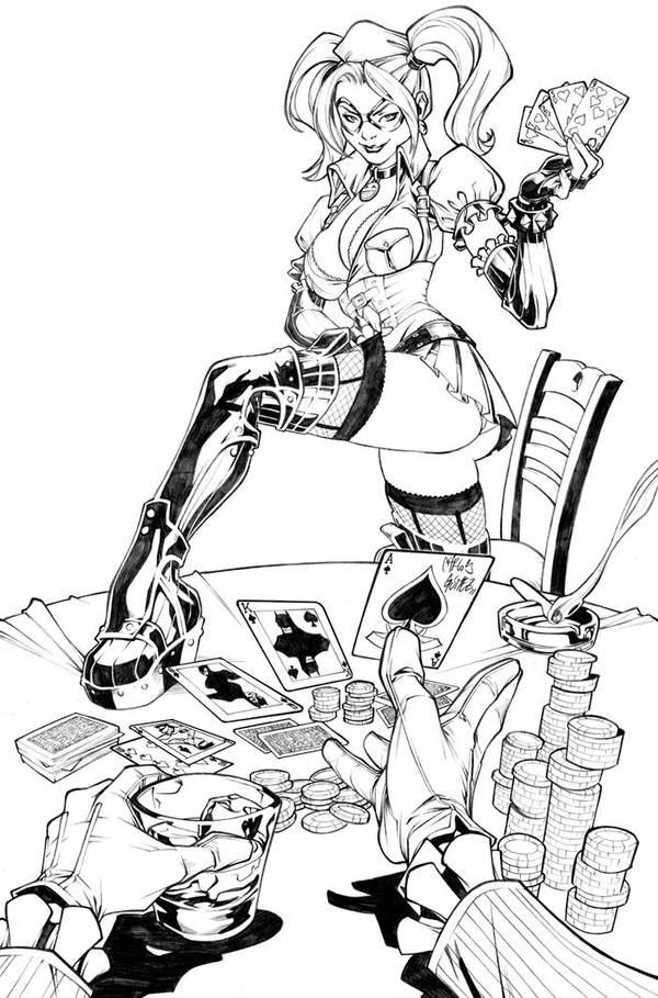 Harley Quinn strip commission by CarlosGomezArtist