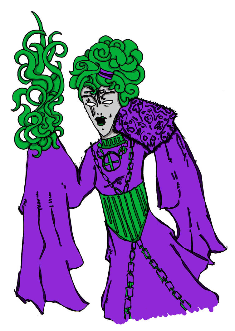 Purple Of Green Priestess Yolanda Ziggurat by ThaumielNerub