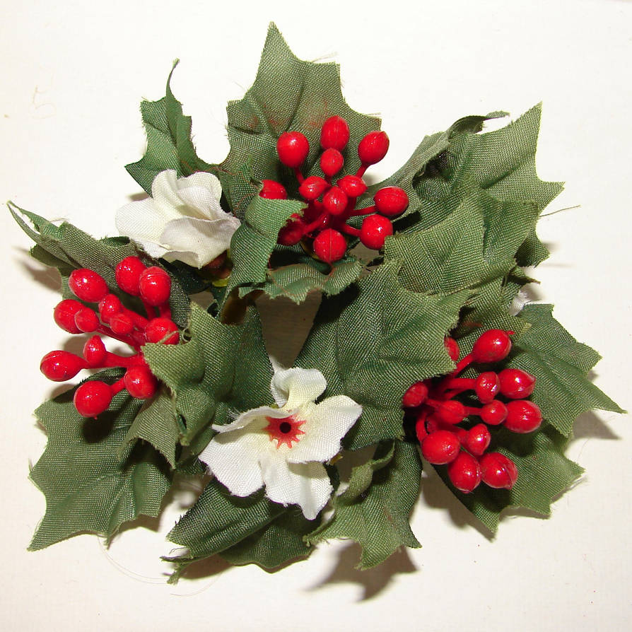 Silk Floral Holly Decoration by FantasyStock