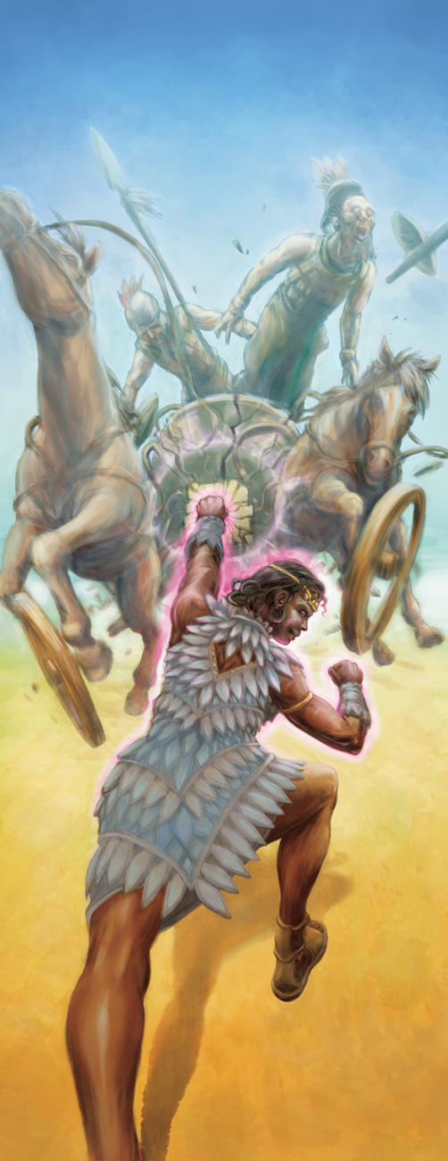 Exalted Third Edition (EX3): Chariot Punchin' by leeoconnor