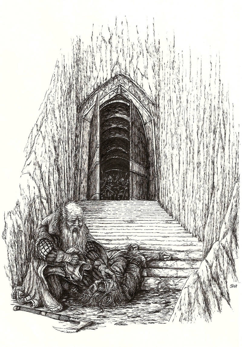 Nar at the gate of Moria by Tulikoura