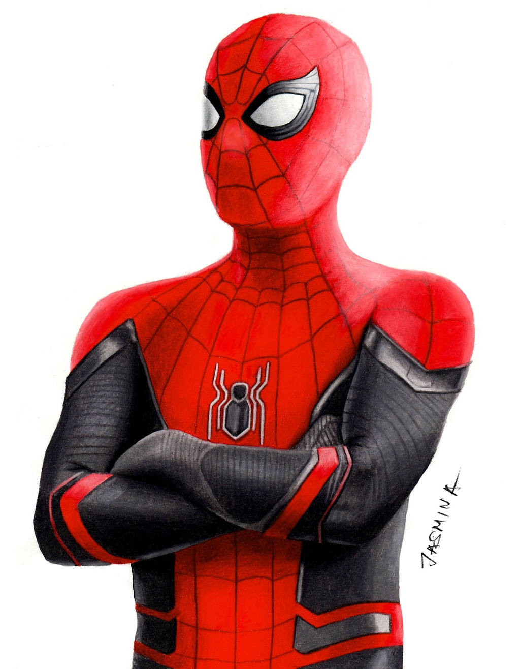 Drawing Spider-Man in NEW Suit Far From Home by ...