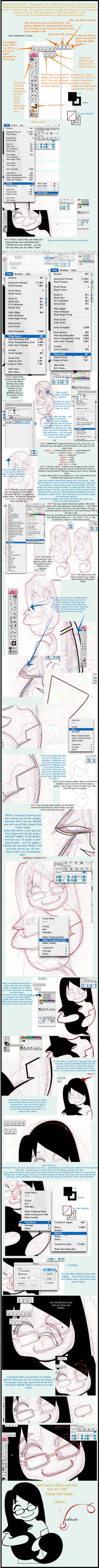 Lineart Tutorial Part Deux by Vashtastic