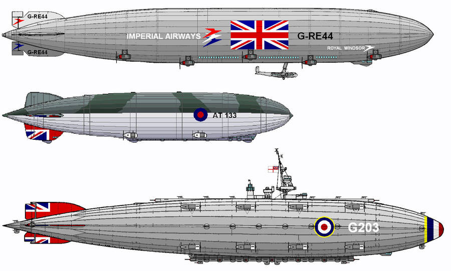 Further Fictional Airships by linseed