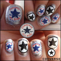 converse nails by Ninails