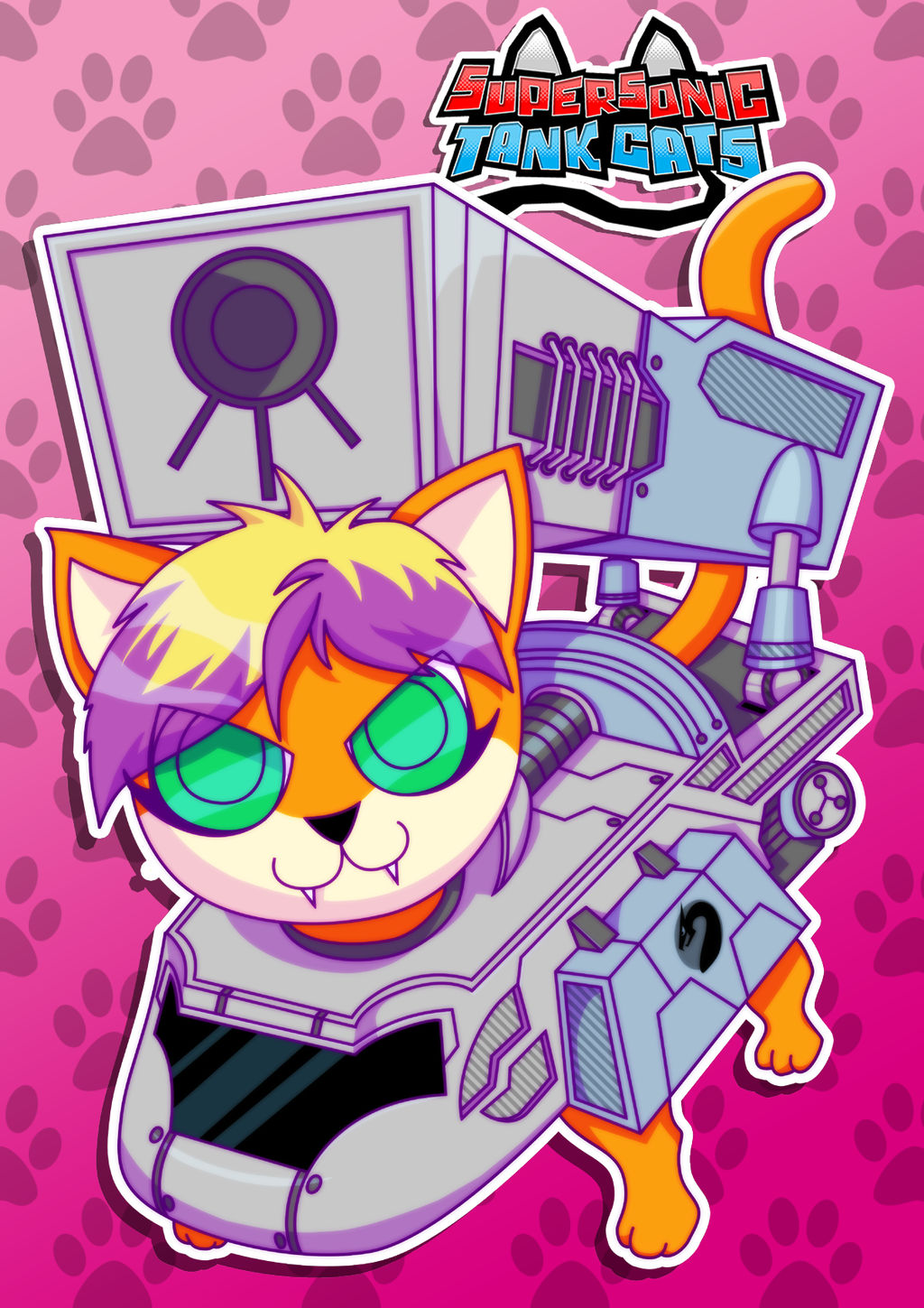 Supersonic Tank Cats: Spark Portrait by molegato