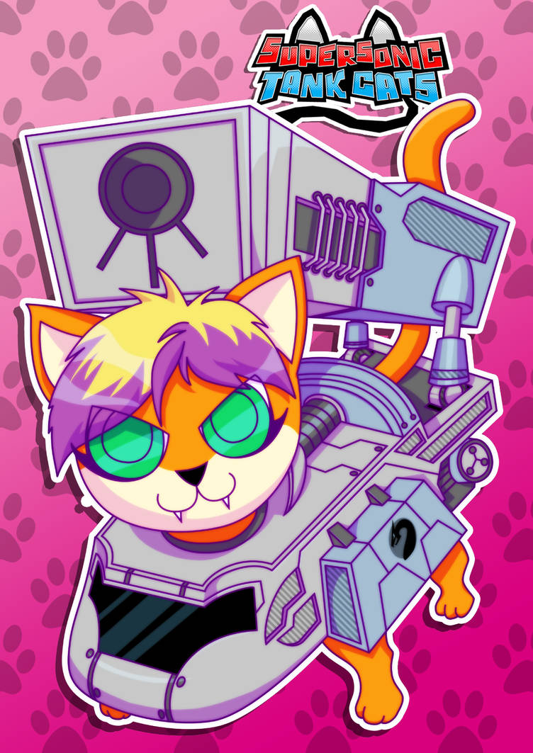 Supersonic Tank Cats: Spark Portrait by molegato