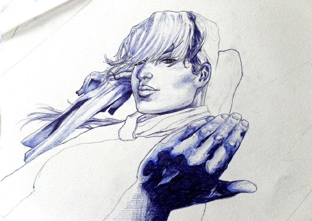 Rogue - ballpoint practice by britolitos96