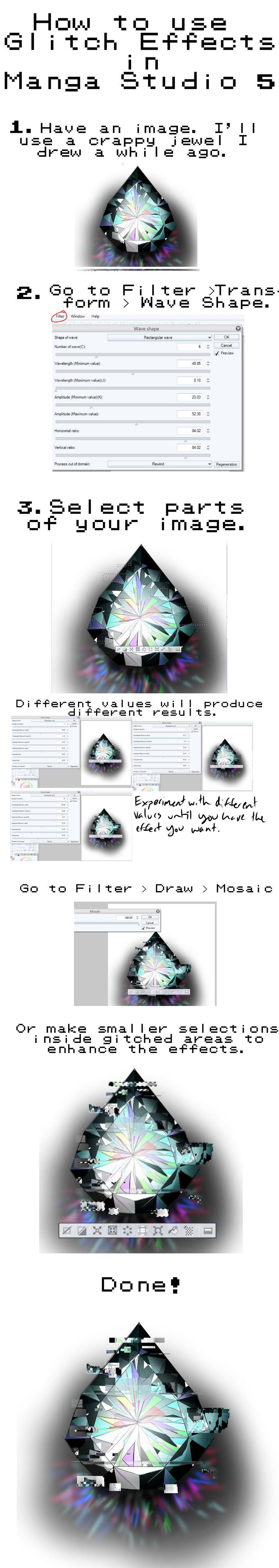 Manga Studio 5/Clip Studio Paint Glitch Tutorial by DracoTempest on DeviantArt