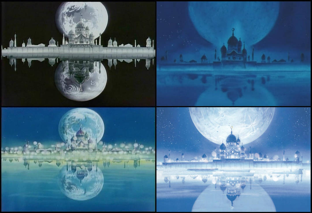 Moon Kingdom Castle Night Day Original Anime By Moon Shadow 1985