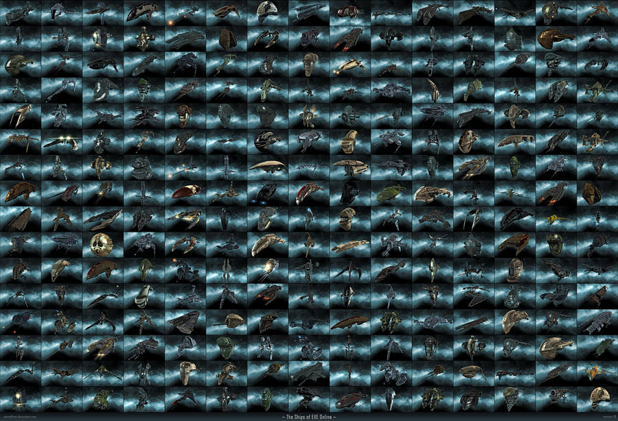 The Ships of EVE Online Poster by AeonOfTime