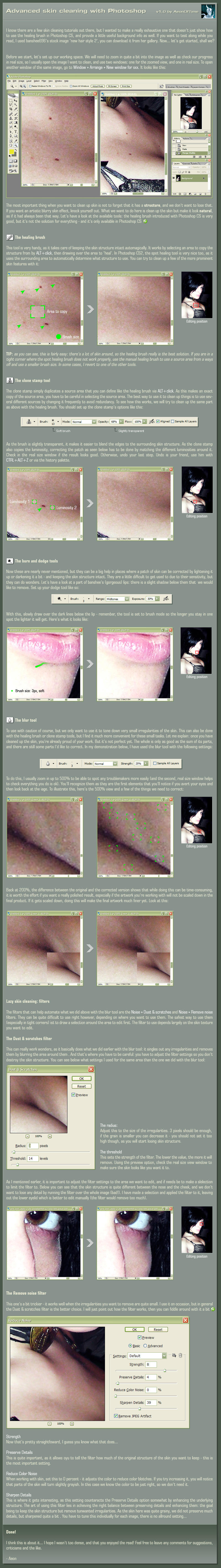 Advanced skin cleaning by AeonOfTime